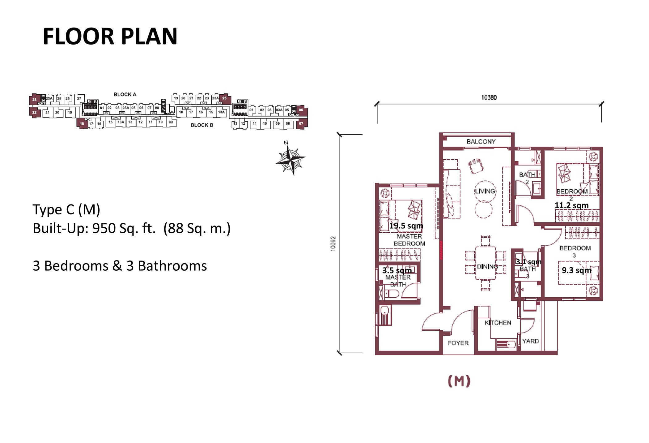 MH Platinum 3 Layout Plan